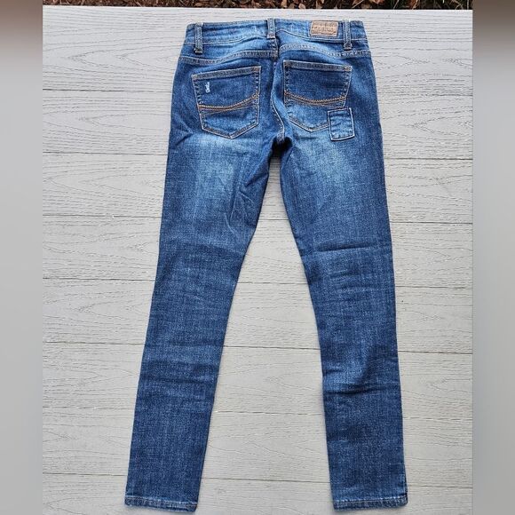 ZANADI vintage patch low rise skinny jeans size 1 - Picture 6 of 14